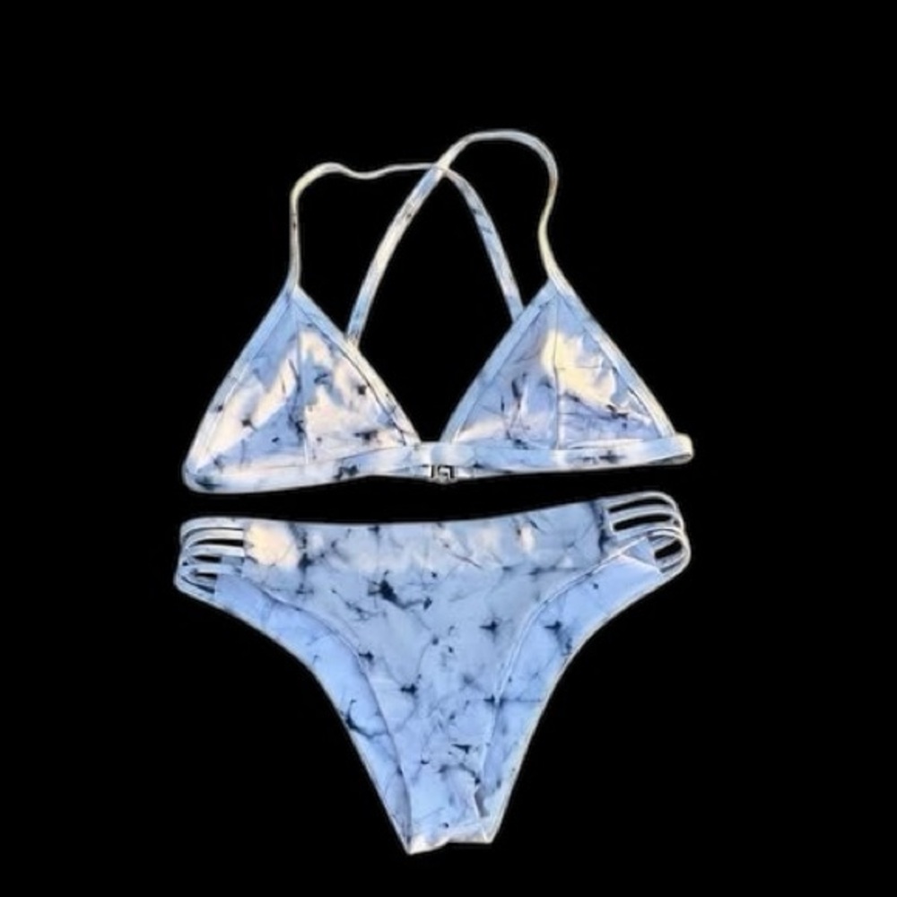 Women's Size Medium Unbranded Marbled Bikini